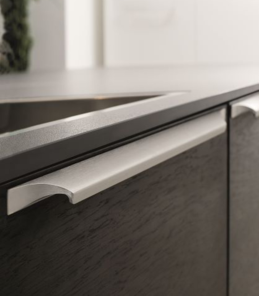 Möbelgriffe aus Aluminium 2 Bohrungen - PRIMO SLIM