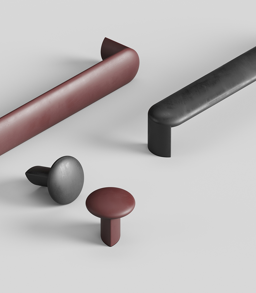 Möbelgriffe aus OceanIX Plastix – VOLUMI