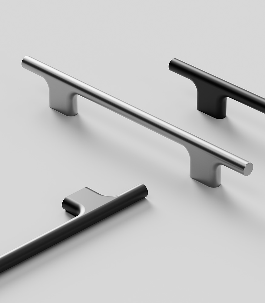 Möbelgriffe aus Aluminium – KOUPE